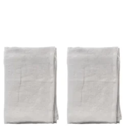 RAW Hør oppvaskhåndkle 2 stk lys grå