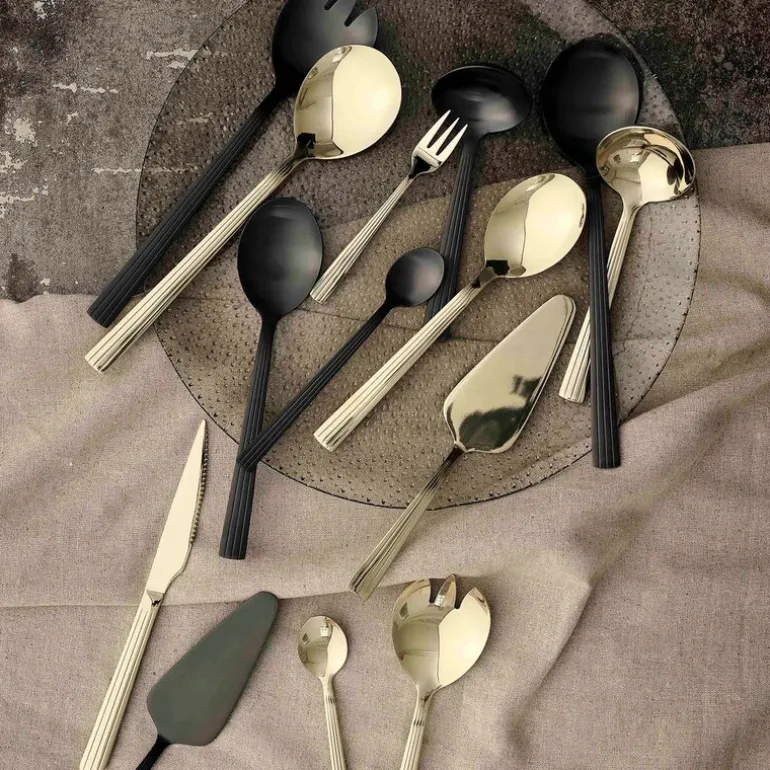 RAW kakegaffel 4 stk champagne gold