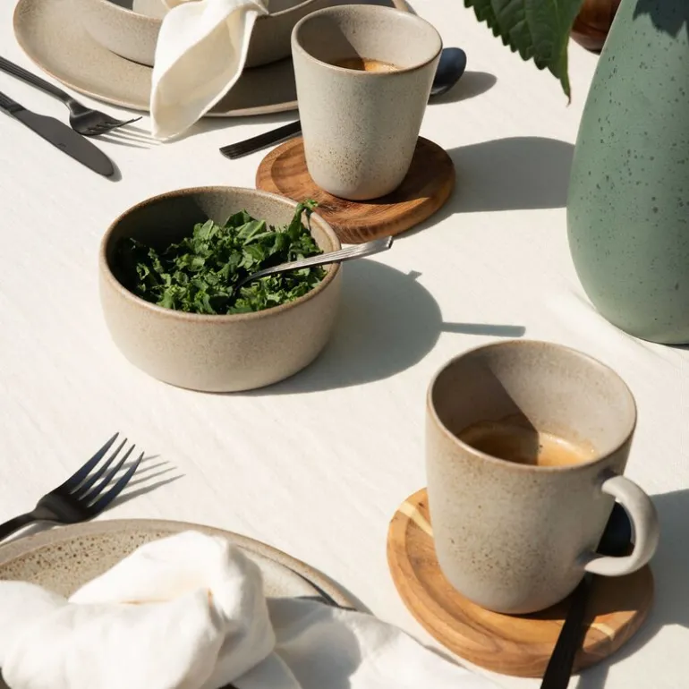 RAW krus med hank 35 cl sandy beige