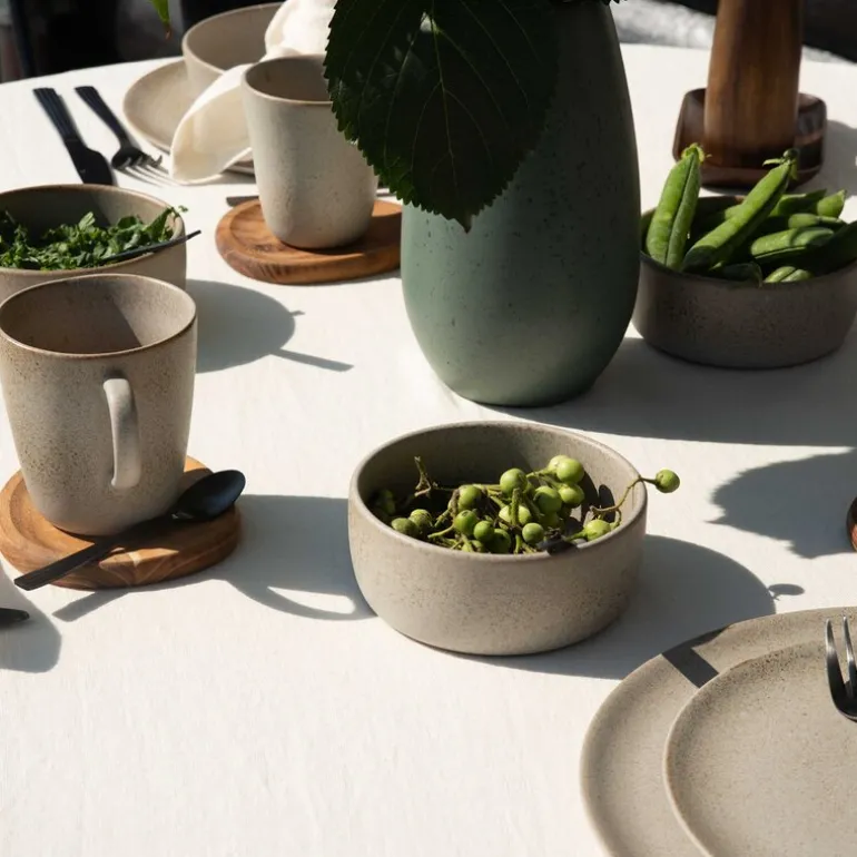 RAW krus med hank 35 cl sandy beige