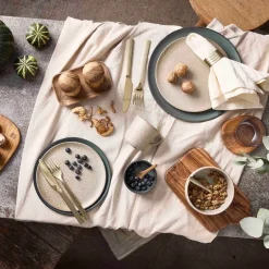 Raw kvernsett med brett 13,5 cm 3 deler teak