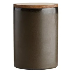 RAW Metallic Brown redskapskrukke med lokk 15x10 cm teak