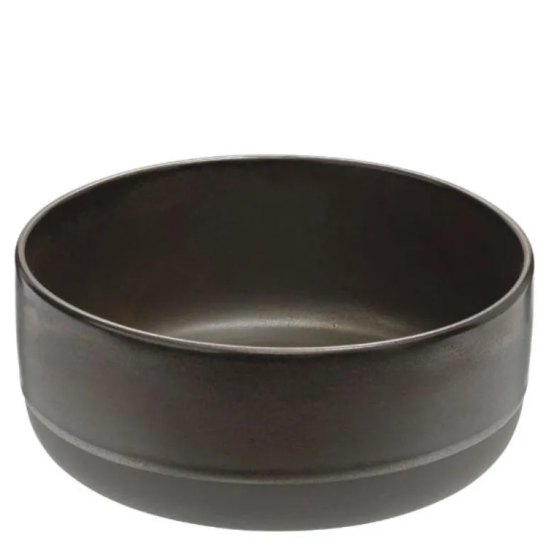 RAW Metallic Brown skål høy 19x8 cm