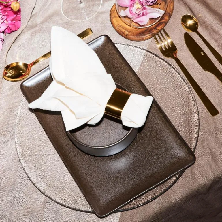 RAW Metallic Brown tallerken 31,5x20 cm