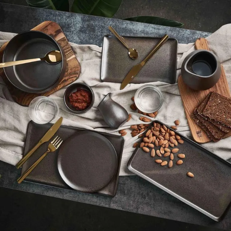 RAW Metallic Brown tallerken 31,5x20 cm