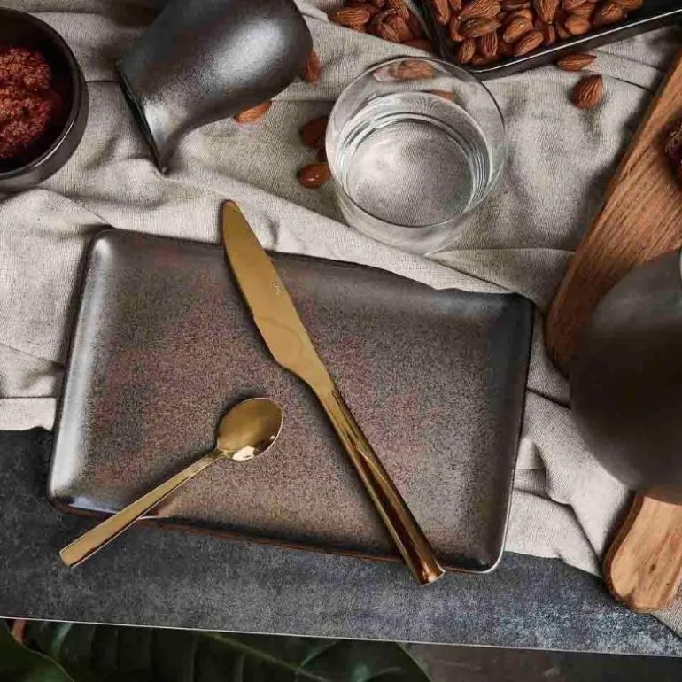 RAW Metallic Brown tallerken 23,5x15 cm