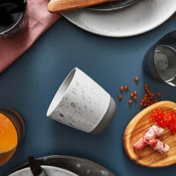 RAW Nordic Grey krus 30 cl grå spotted