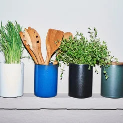 RAW Northern Green redskapskrukke med lokk 15x10 cm teak