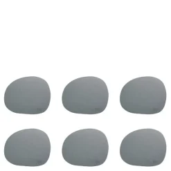 RAW Organic glassbrikke 12x10 cm 6 stk grey