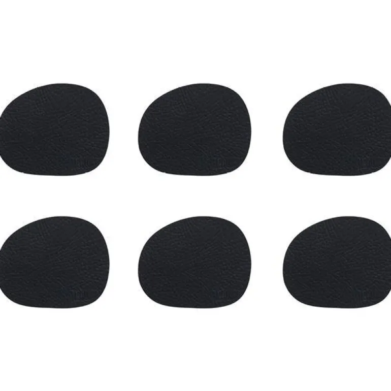 RAW Recycled buffalo coaster 12x10 cm svart