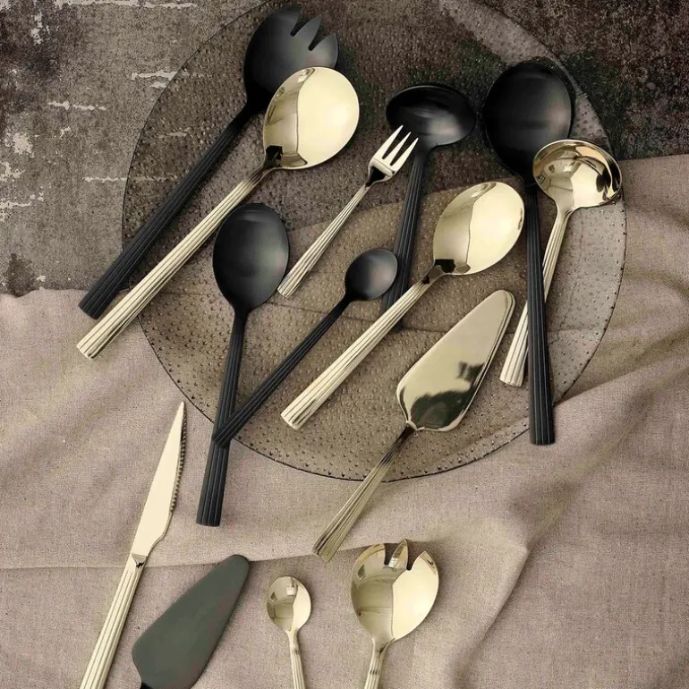 RAW salatsett 2 deler matte black