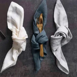 RAW serviett 4 stk lysegrå