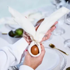 RAW serviett 4 stk moderne hvit