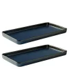 RAW tallerken rektangulær 34x18 cm 2 stk midnight blue