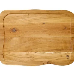 RAW Teak skjærebrett m/saftrille 45x33x2 cm