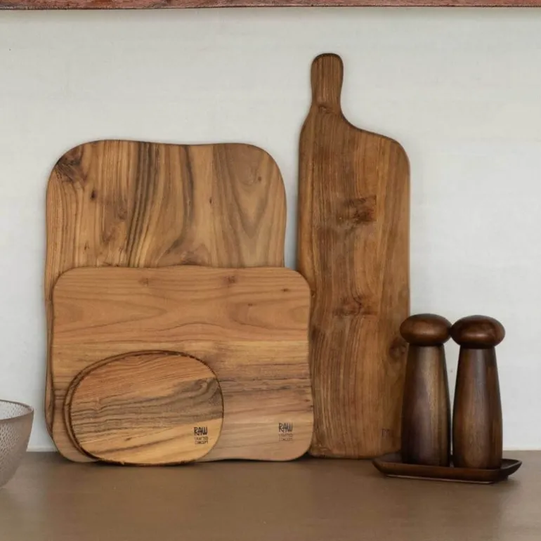 RAW Teak skjærebrett sett 2 stk