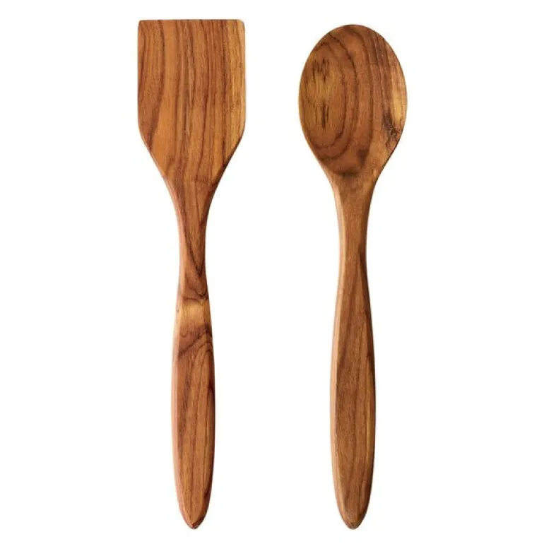 RAW Teak stekspade og sleiv 2 deler