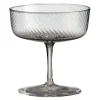 RAW Unique swirl champagneglass 25 cl smoke