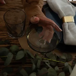 RAW Unique swirl champagneglass 25 cl smoke