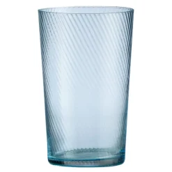 RAW Unique swirl highball glass 45 cl light blue