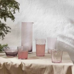 RAW Unique swirl skål 12,5x6x8 cm pink