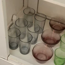 RAW Unique swirl skål 12,5x6x8 cm pink