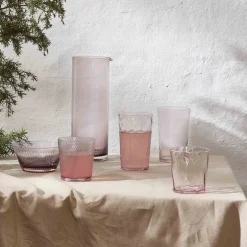 RAW Unique swirl vannglass 30 cl pink