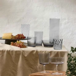 RAW Unique swirl vannglass 30 cl smoke