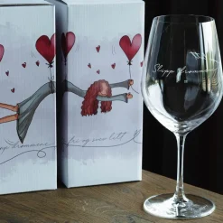 Rødvinsglass 62 cl slipp drømmene fri og svev