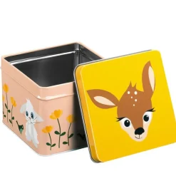 Rådyr matboks 8x10 cm rosa