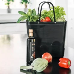 Recycled Plastic veske høy 14L svart