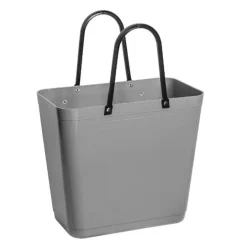 Recycled Plastic veske høy 14L med sykkelfeste grå