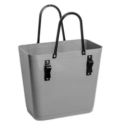 Recycled Plastic veske høy 14L med sykkelfeste grå