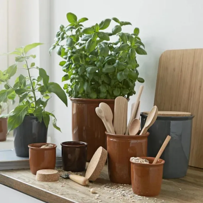 Redskapskrukke 4L brun