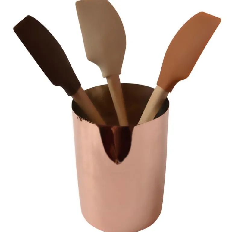 Redskapskrukke 12x16 cm hamret kobber