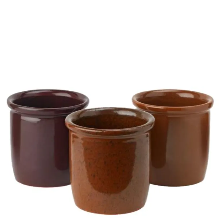 Redskapskrukker 3 stk 0,3L bruntoner
