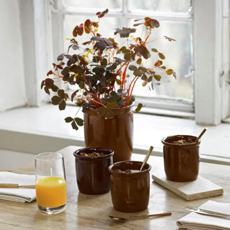 Redskapskrukker 3 stk 0,3L bruntoner