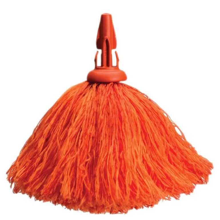 Refill til støvkost i mikrofiber liten rød/grå