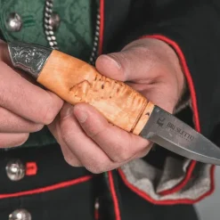 Renessanse bunadskniv 19 cm masurbjørk