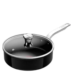 Renew+ sautépanne m/lokk 24 cm svart