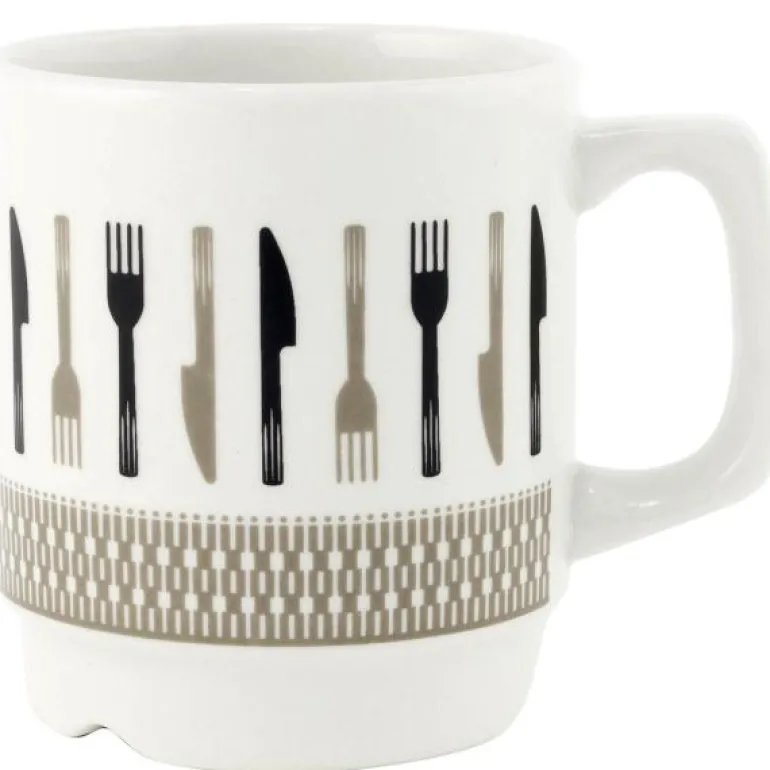 Retro krus 26 cl Kniv & gaffel