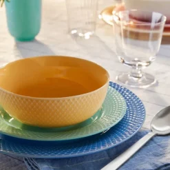 Rhombe Color lunsjtallerken 21 cm aqua