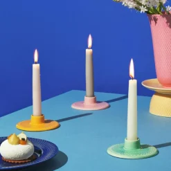 Rhombe Color lysestake 3 cm gul