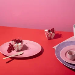 Rhombe Color serveringsfat ovalt 28,5x21,5 cm rosa