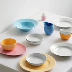 Rhombe desserttallerken 16 cm hvit