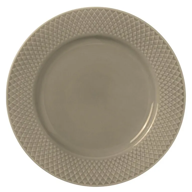 Rhombe Earth tallerken 23 cm clay