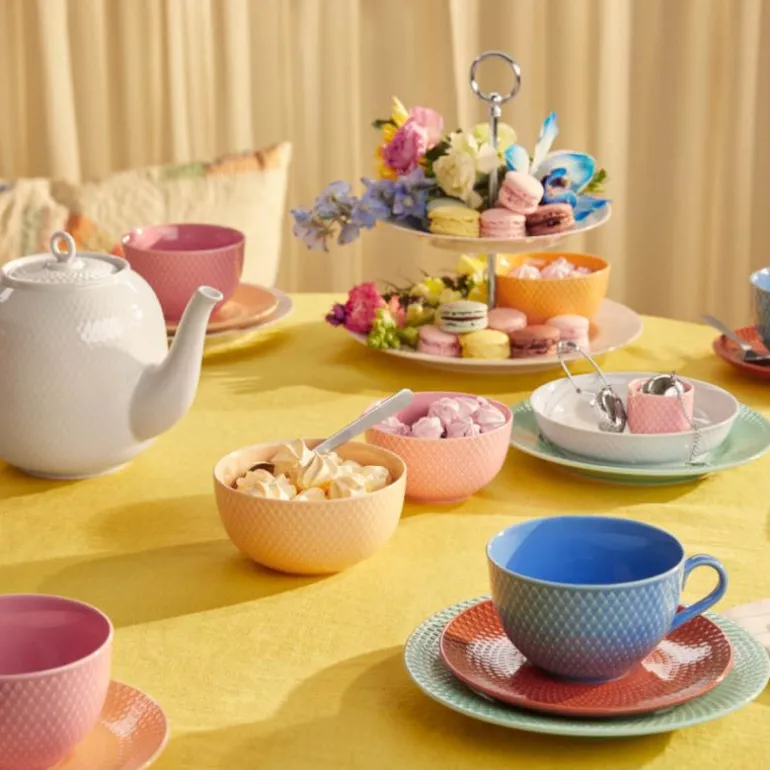 Rhombe etasjefat hvit 27 cm