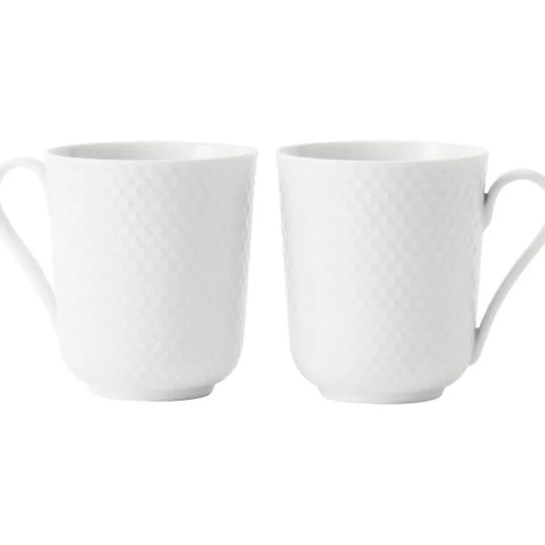 Rhombe krus 33 cl hvit 2 stk