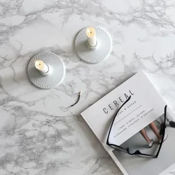 Rhombe lysestake 10,5 cm hvit