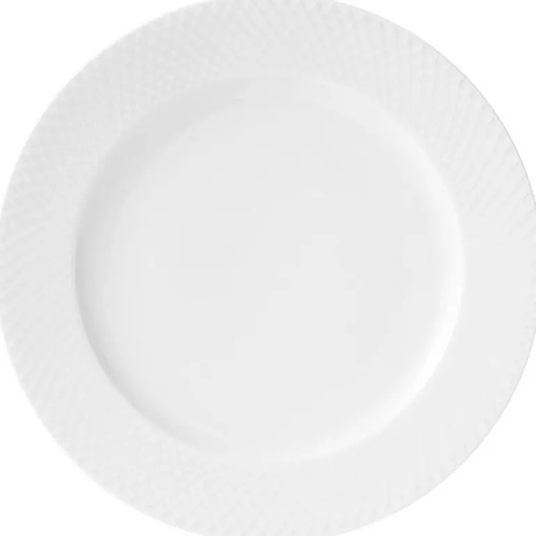Rhombe tallerken 27 cm hvit